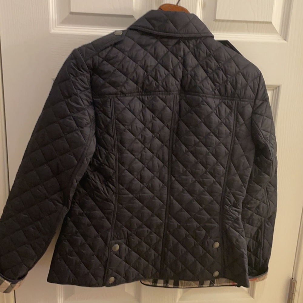 Navy Blue Burberry Coat - Picture 5 of 5